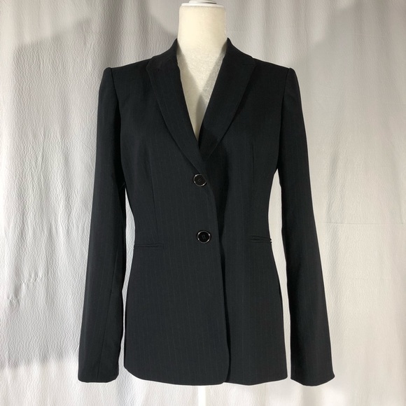 Calvin Klein Jackets & Blazers - Calvin Klein Black Pin Striped Blazer